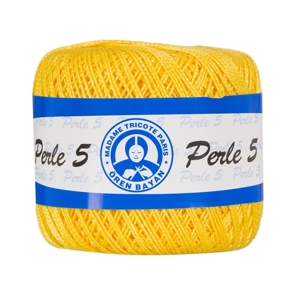 Örenbayan 5/2 Perle No: 5 Sarı Dantel İpliği - 6347 - 359